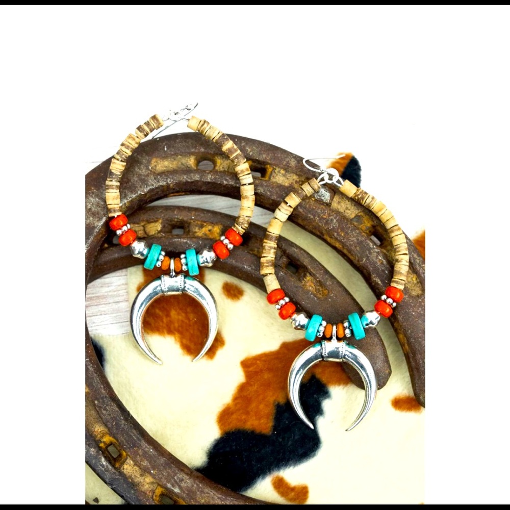 Naja & Steer Loop Earrings